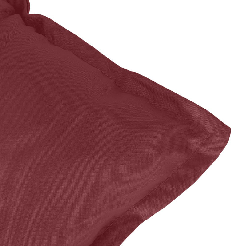 Coussin de jardin en polyester Melange, Rouge vin, L 39,4 po x P 19,7 po