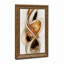 Tableau abstrait tourbillonnant en bronze et or métallisés sur toile-828763628
