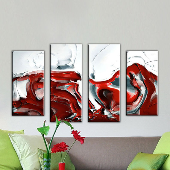 "Painted with Light" par Mark Lawrence, ensemble de 4 reproductions sur toiles tendues, H 30 po x l 56 po x P 1 po