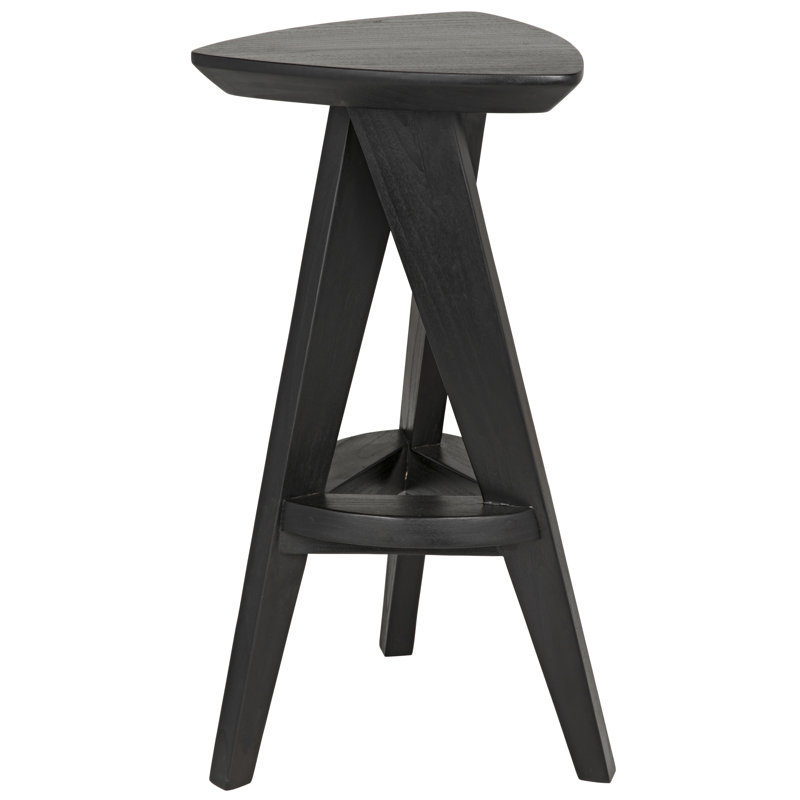 Twist Solid Wood Stool
