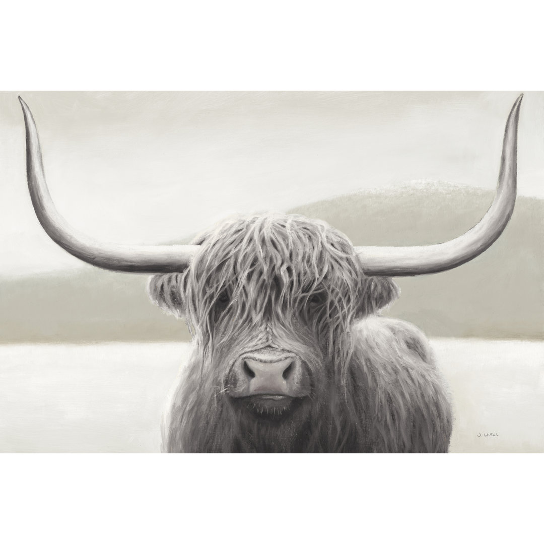 " Highland Cow Neutral " by James Wiens Union Rustic