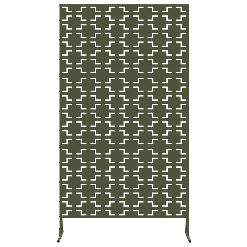 Vidaxl Fence Panel Single Panel Durable, Olive