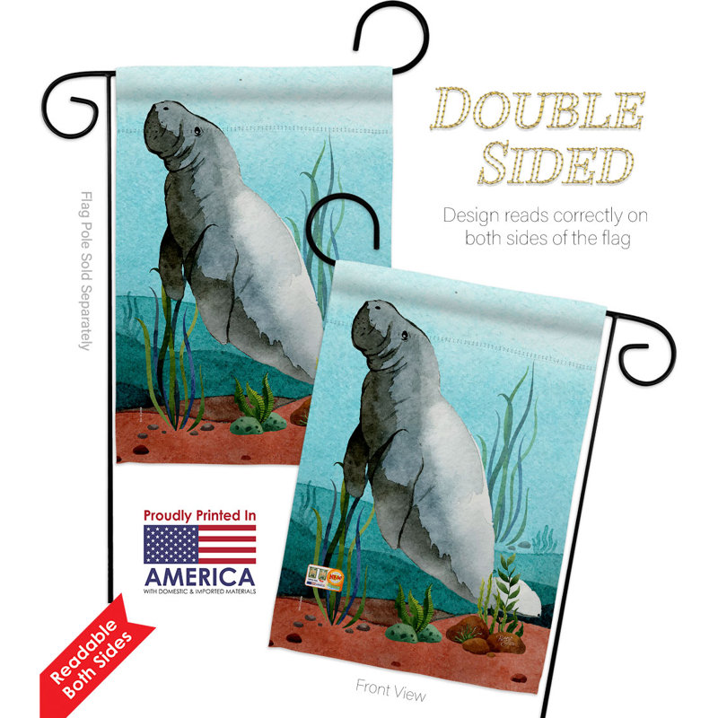 Double Sided 18.5'' H x 13'' W Polyester Garden Flag