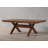 Veliz Wood Trestle Extendable Dining Table With Leaf, Dark Hazelnut-1659805565