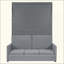 Lit escamotable mural Murphy avec coussin