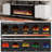 69'' TV Stand for TVs up to 80'' with Electric Fireplace and Adjustable Shelves-1110094164