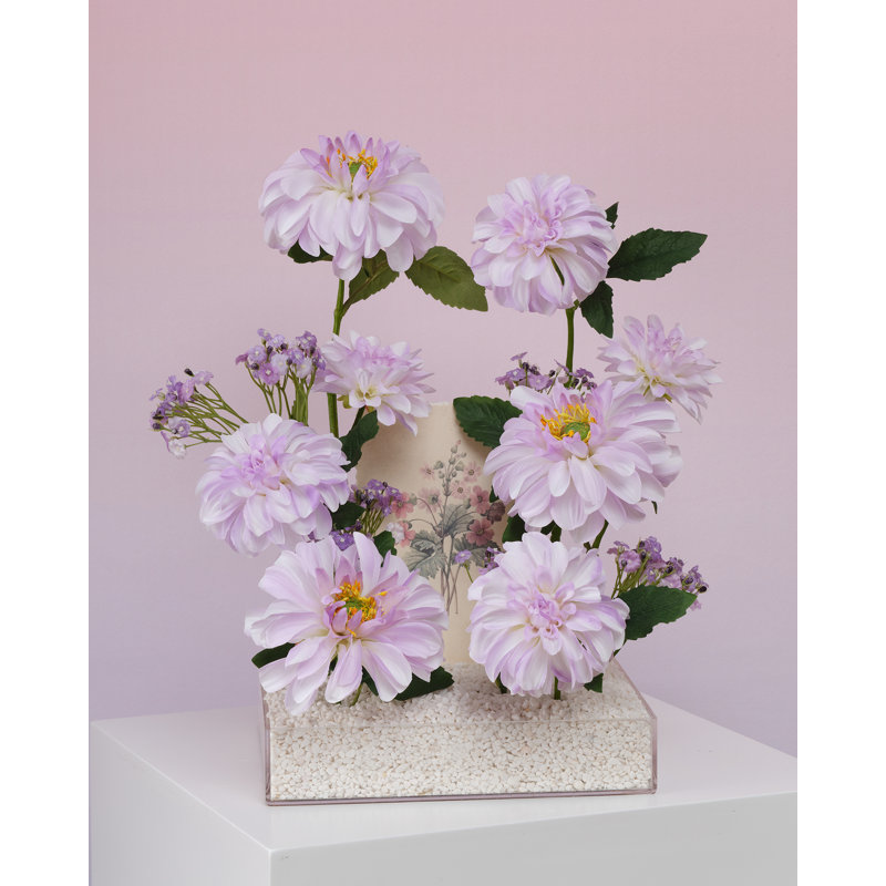 Ensemble de dahlia 17 po, Mauve
