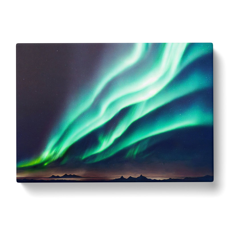 XXX-H1022-WF-8464X Stupendous Northern Lights - Wrapped Canvas Print, 35cm H x 50cm W x 3cm D