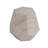 Outdoor/Indoor Lightweight Concrete Side Table,Hexagonal Round Travertine Accent Table