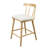 Olivia Indoor Wooden Upholstered Counter Stool, Natural Finish with Beige Upholstery, Windsor Style, Set of 2-1503216487