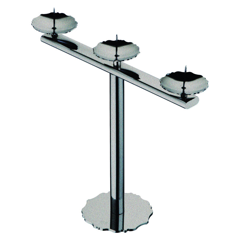 Dolce Vita Candelabra, Pewter