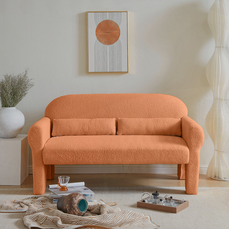 Causeuse moderne pour le salon, Orange