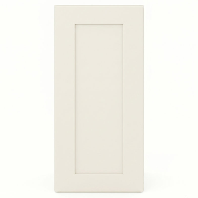9" W x 30" H Soft White Shaker Ready-to-Assemble Wall Cabinet with Solid Wood Doors