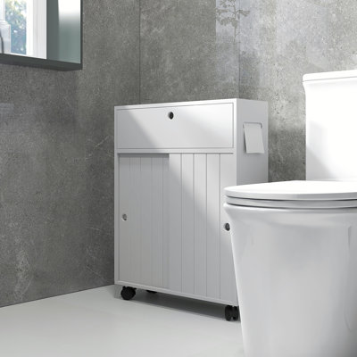 Slim Toilet Paper Cabinet Mdf Modern Design Ideal For Small Bathrooms