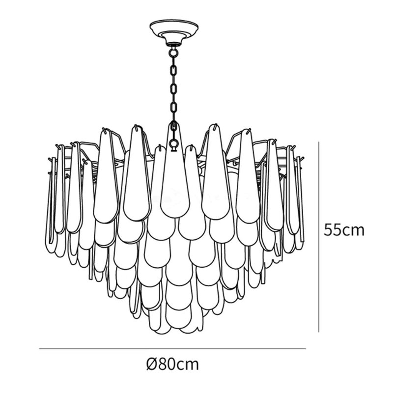 Spanish Alabaster Foyer Chandelier Lighting