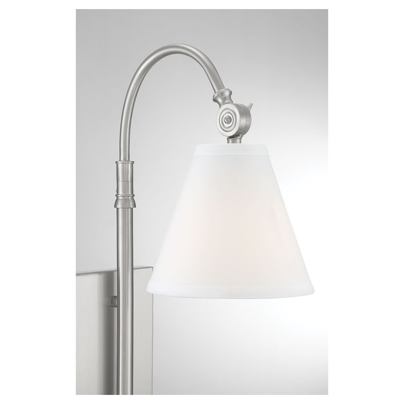 Moniquea Armed Sconce, Satin Nickel