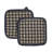 VHC Brands Plaid 100% Cotton Pot Holder Set