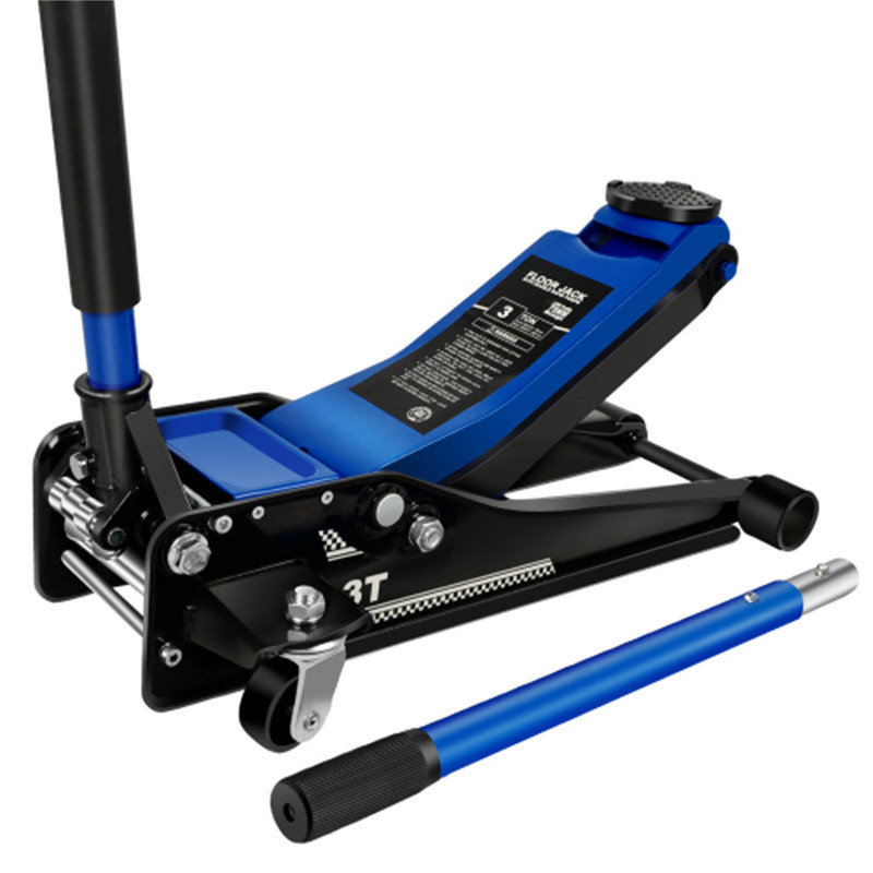 Cric de plancher surbaissé, pompe à levage rapide à piston double, 3 tonnes, 75 mm / 2,95 po à 460 mm / 18,11 po