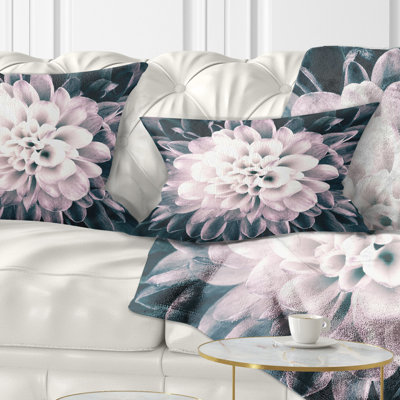 Flowerswork Macro Chrysanthemum Flower Lumbar Pillow