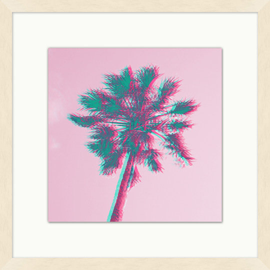 Color Pop Palms 1 Framed Graphic Art