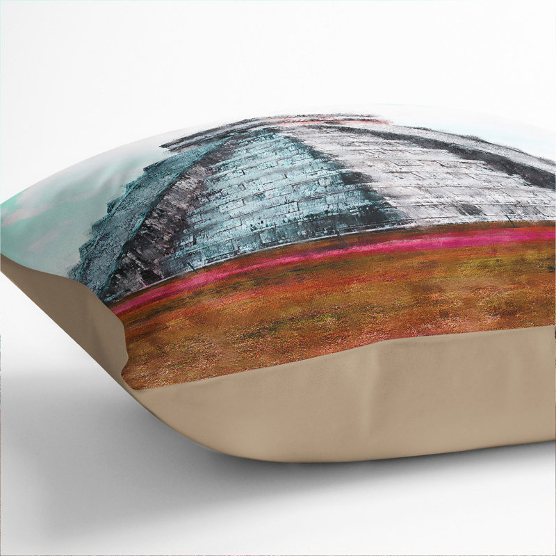 Square Cushion, 40cm H x 40cm W x 15cm D, Stone