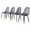 Ensemble de 4 chaises de salle à manger Lassan