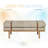 Azayvion Upholstered Bench with Wood Base-91751754