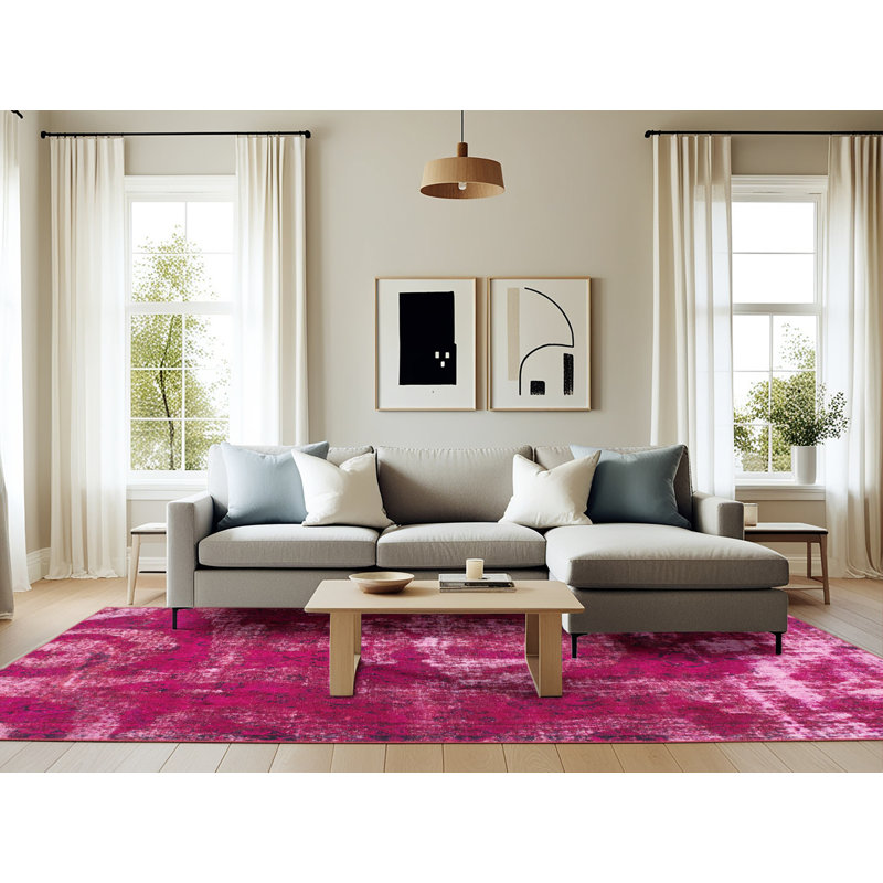 Abstract Indoor Rug, Rectangle 6' x 9'