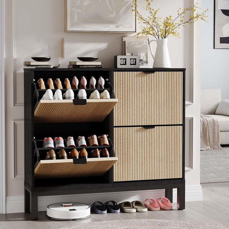 24 Pair Shoe Storage Cabinet