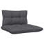 Fauteuil modulaire d'extérieur, bois de pin gris, capitonné 25 po