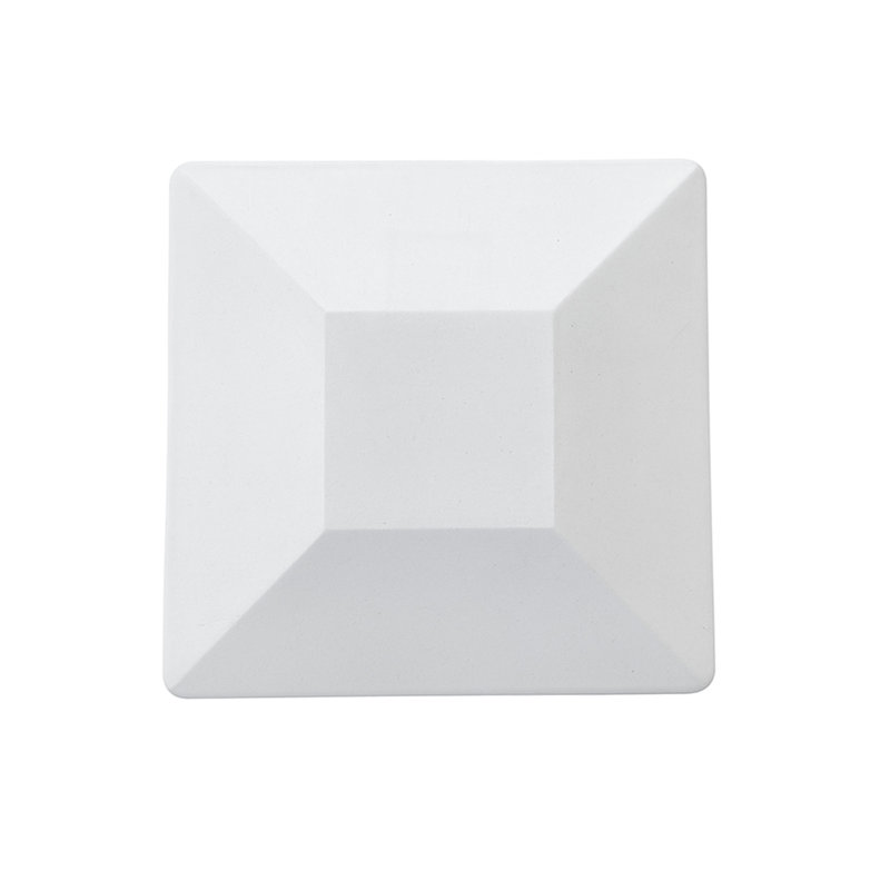 Nuvo Iron 6″ x 6″ Rigid Plastic Pyramid Post Cap – White