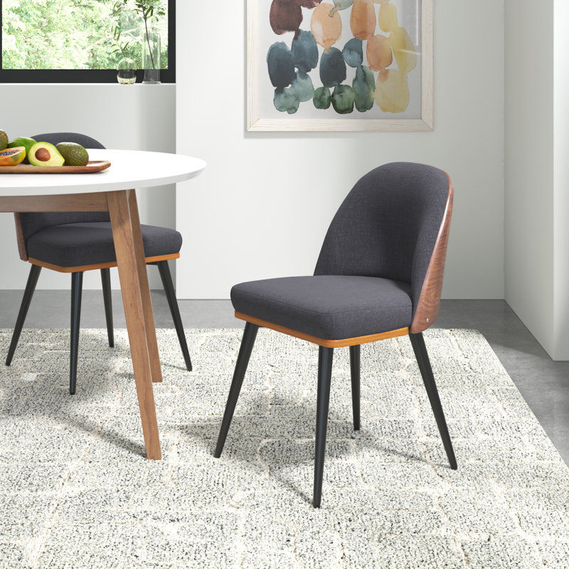 Chaise de salle à manger Ayvianna, Gris foncé