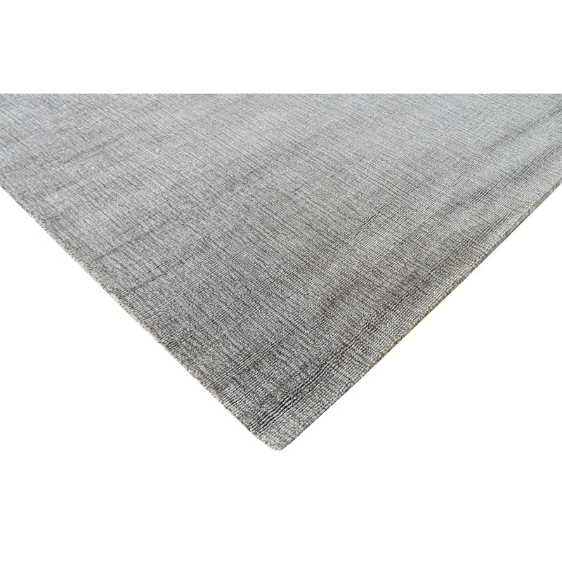 Tapis noué à la main en gris / blanc, Rectangle de 2 pi x 3 pi