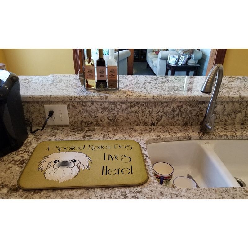 Tapis de séchage pour chien en vie pékinois