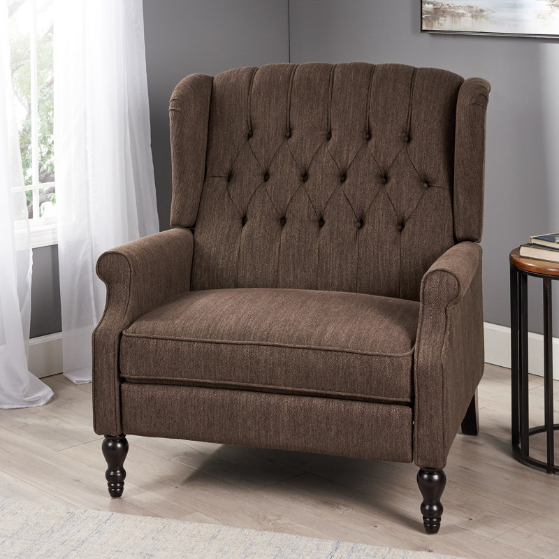 Fauteuil inclinable à un et demi siège, Brun