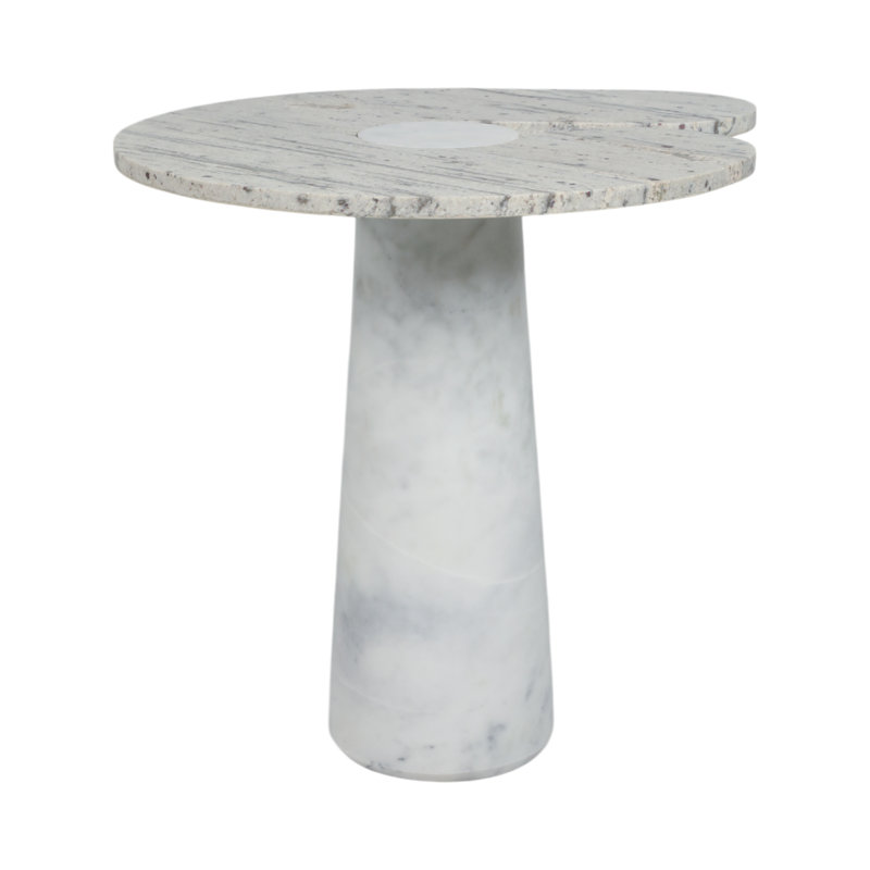 Table d'appoint ronde en pierre Kramer