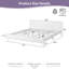 Très grand lit plateforme en bois de pin massif avec tête de lit et support 800 lb, mobilier de chambre de ferme moderne à finition solide avec espace de rangement sous le lit, aucun sommier nécessaire-742028190-742028195