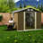 Secure Spacious Sheds, 8x12 Metal, Modern Rustic Style For Backyard