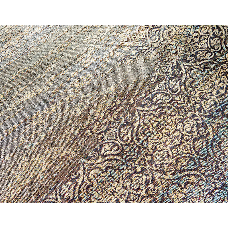 Outdoor Veranda Area Rug Neutral Color, Round 8'