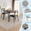 Ensemble de table de salle à manger 3 pièces pour 2 personnes avec support de rangement, table de cuisine en bois avec chaises rembourrées-152691152
