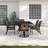 Harland 6 - Person Metal Patio Dining Set with Rectangular Table