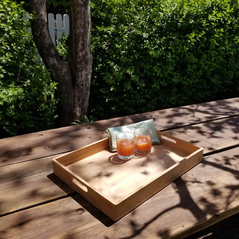 Plateau en bambou, solide