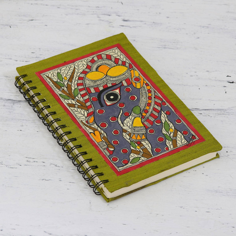Novica Exuberant Elephant And Handmade Paper Journal