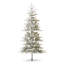 Sapin de Noël pré-éclairé givré Johvan-910065906