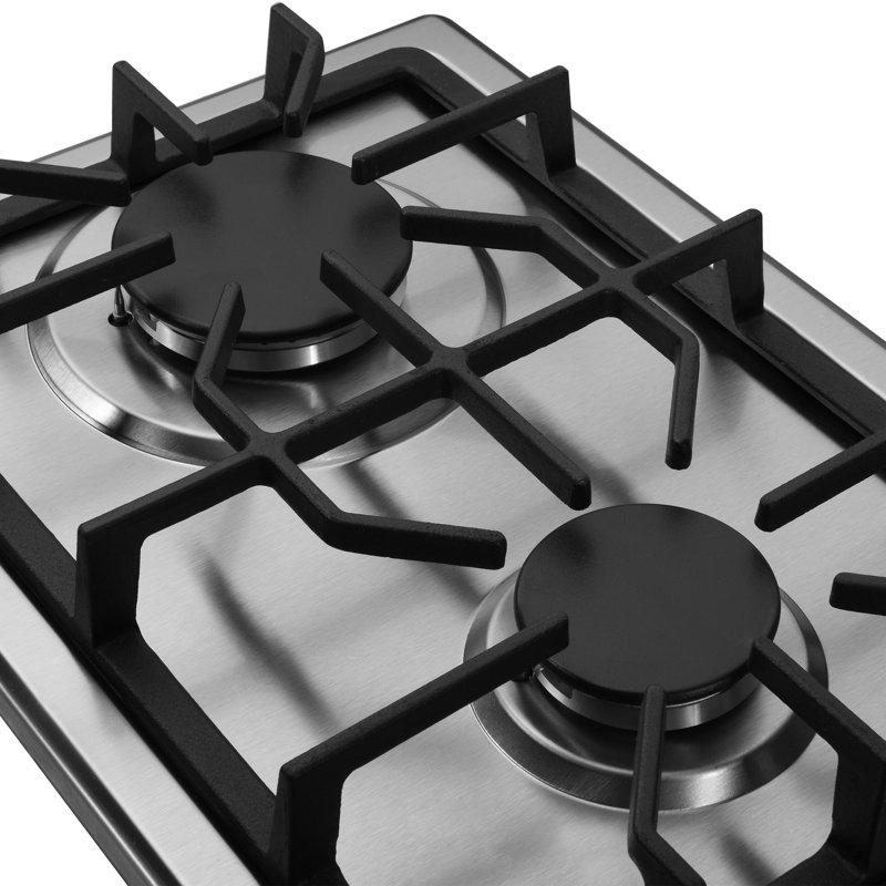 Trifecte Black Gas 2 Burner Cooktop