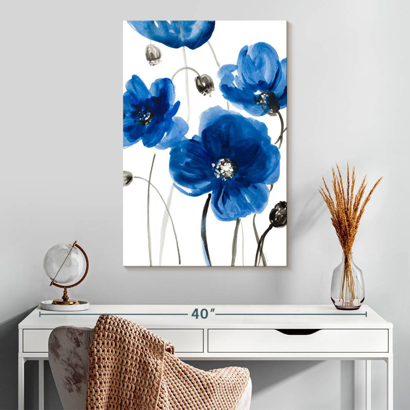 Harnek Cobalt Garden I, 30" H x 20" W