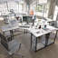 Table de bureau en L 56,9 po avec tablettes-1023504405