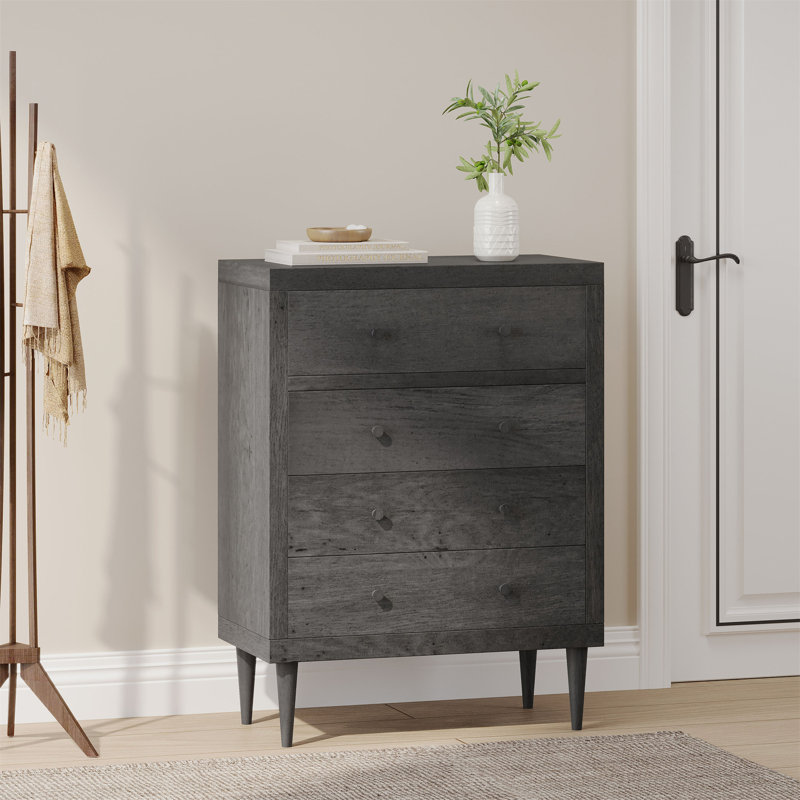 Commode 4 tiroirs, Gris