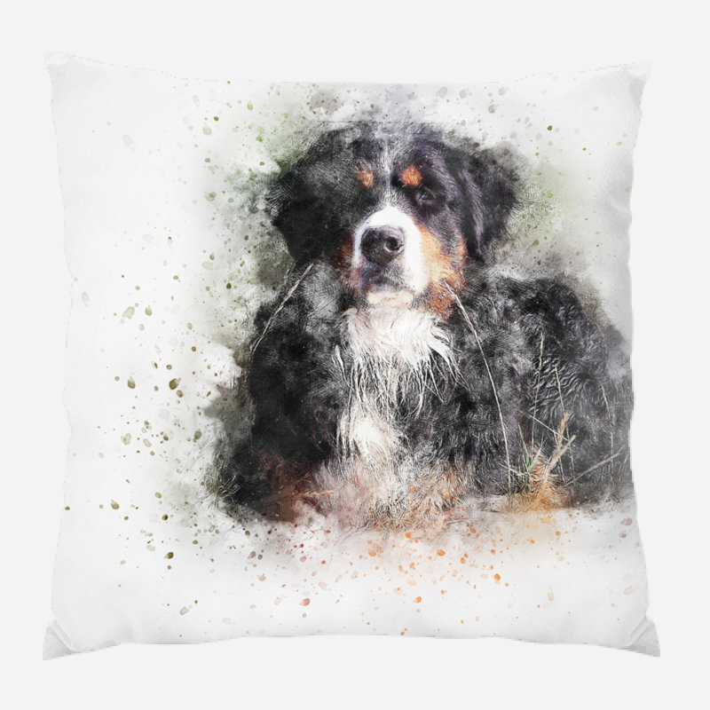 Housse et insert de coussin carré Mckelvy, Microsuède, Intérieur