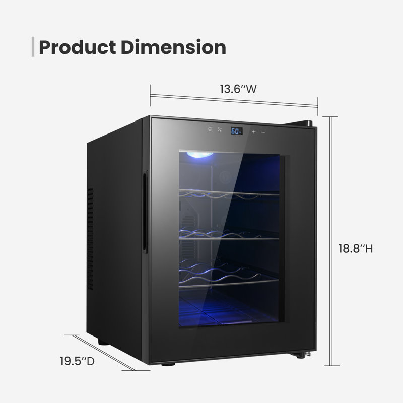 Yeego 12-bottle Freestanding Wine Cooler 